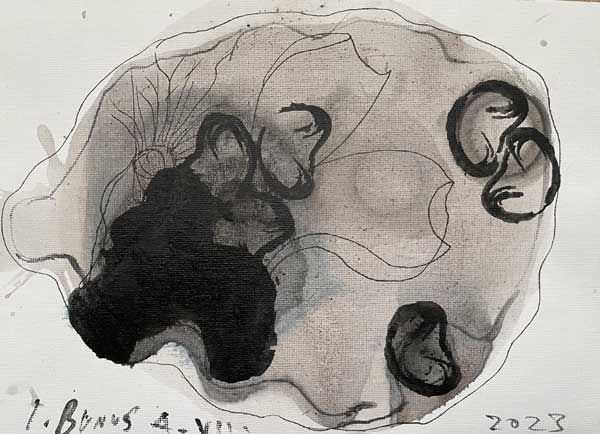 Ioan Bunus Sans titre, lavis sur papier Amalfi, 20 x 29 cm