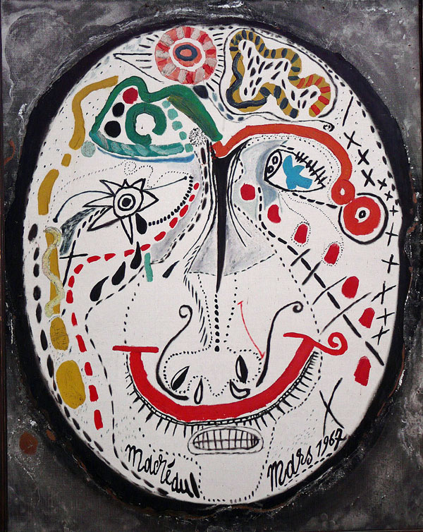 MICHEL MACRÉAU Portrait,1967, huile sur toile, 73x92 cm