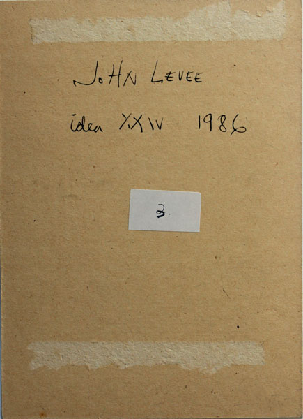CRJL1986 N°01 CATALOGUE RAISONNE JOHN LEVEE