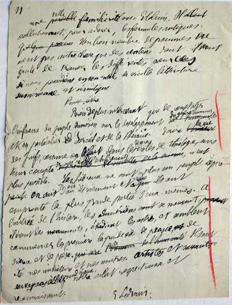 Eugène Ledrain (1844-1910) lettres autographes