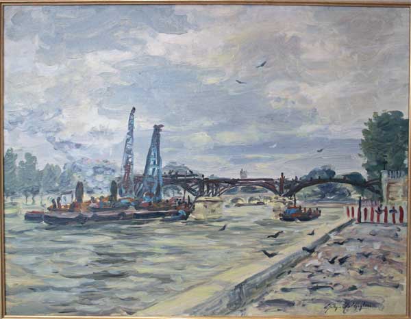 Yoldjoglou Georges La Seine au Pont des Arts