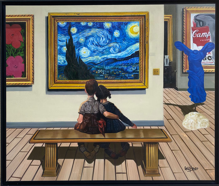 GULLY Huile sur toile 110 X 130 cm Van Gogh