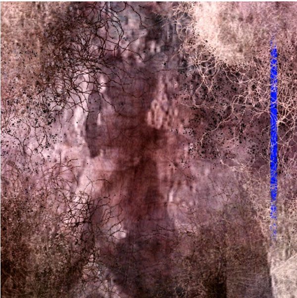 Joseph Nechvatal Orlando in the Thicket of Sasha (2020) 30x30cm