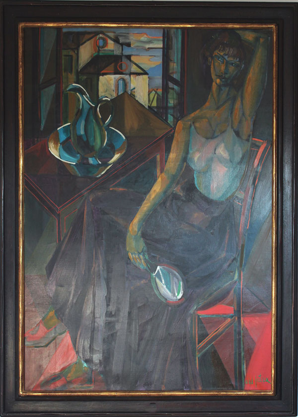 Michel Patrix 130 x 97 cm Huile sur toile exposée au Salon des Tuileries années 50