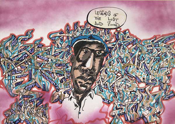 4 - Aaron SHARP Goodstone Wet Dream1985, Marqueur sur papier, 35,5 x 42cm, Photographie © Zoé Forget/HEY! Courtesy de l’artiste