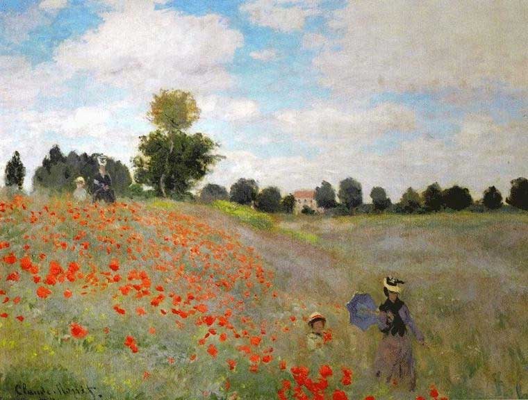Claude Monet -"Le champs de coquelicots"- Musée d'Orsay - ©Musée d'Orsay