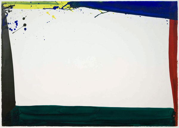 Sam Francis  Untitled, 1965  Signed and dated on the reverse  Acrylic on paper  74 x 102 cm | 29.1 x 40.2 in.  Provenance Sam Francis Estate, California  Jonathan Novak Contemporary Art, Los Angeles 