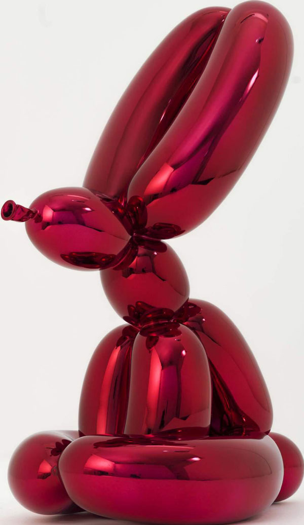 Jeff Koons Provenance  Balloon Rabbit Red, 2017  Manufacture Bernardaud, Limoges, France  Signed and numbered  Editions published by the Museum of Contemporary Art, Los Angeles 