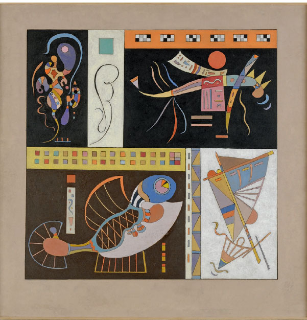 Vassily Kandinsky  Communauté, 1942  Huile sur carton  50 x 50 cm 