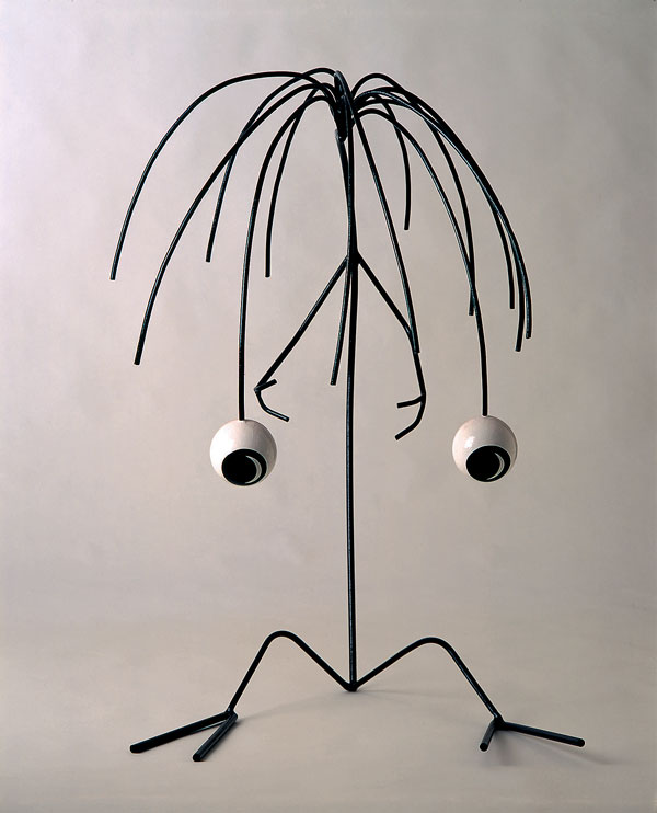 BUDDY DI ROSA La pleureuse, 1990, métal et bois laqué, 105 x 95 x 70 cm