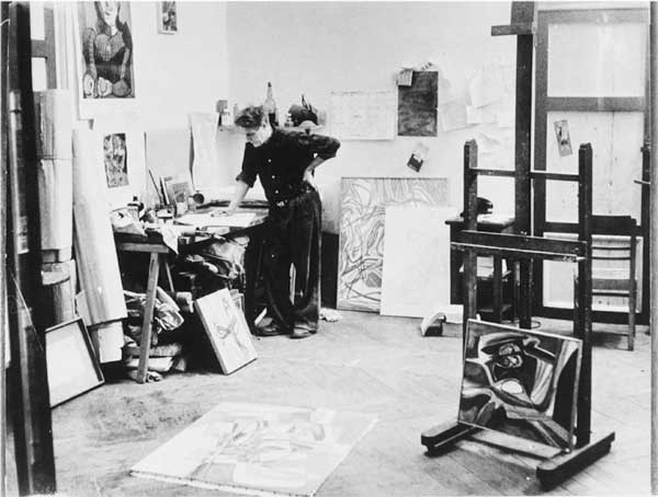 Portrait de Stanley William Hayter dans son atelier à Paris, 1957