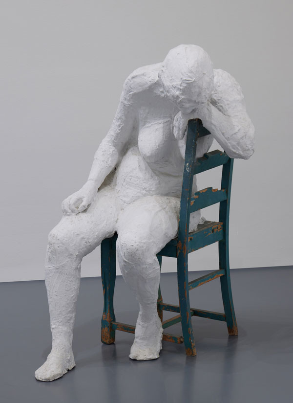 George Segal - Girl on a Green Kitchen Chair - 1964 - plaster with painted wood