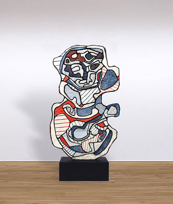 Jean Dubuffet, Tea cup I, 1967 Polyurethane paint on polyester resin, 197,5 x 127 x10,1 cm (77.8 x 50 x 4 in)