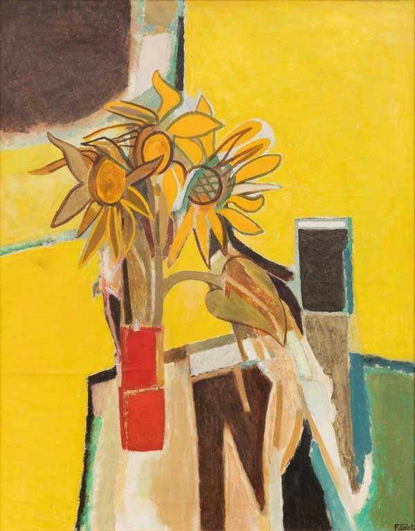 Françoise Gilot Sunflowers 1958 Oil on canvas