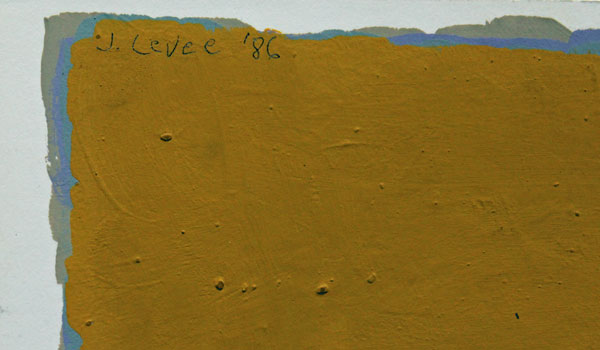 John Harrison Levee composition abstraite de 1986