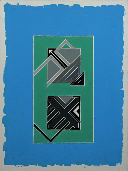 John Levee composition abstraite de 1986