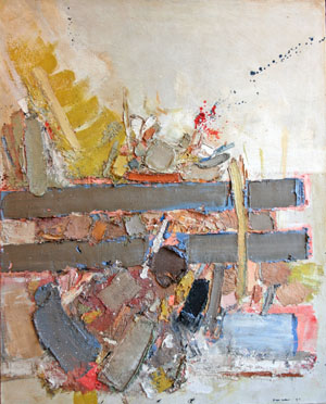 John Levee huile sur toile 1957