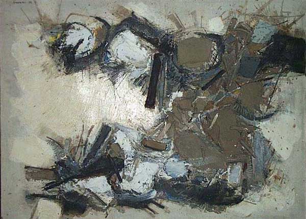 John Levee huile sur toile 1958