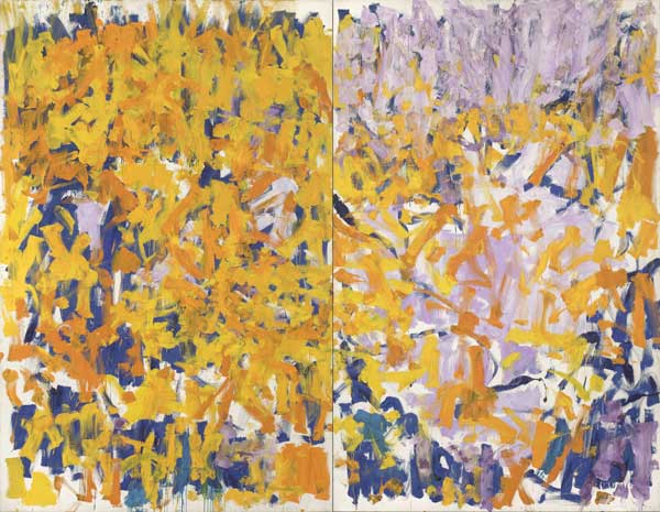 Joan Mitchell, Two Pianos, 1980 Huile sur toile, 279,4 × 360,7 cm Collection particulière © The Estate of Joan Mitchell  Photo : © Patrice Schmidt 