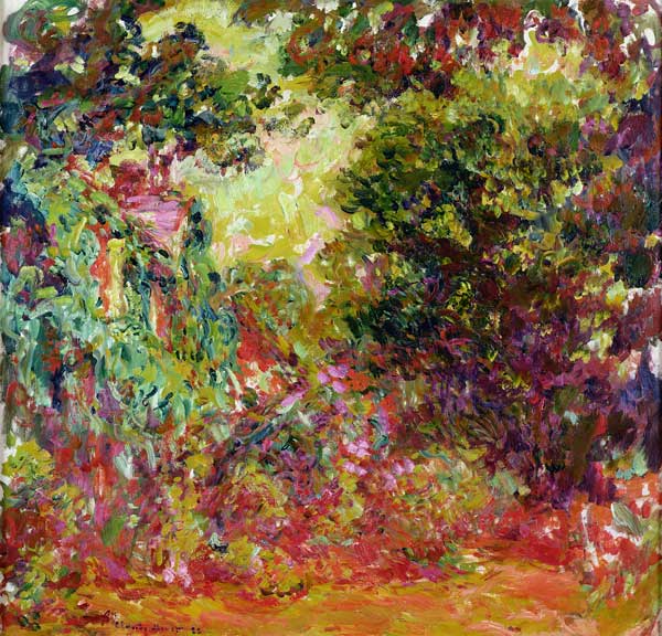 Claude Monet, La maison de l’artiste vue du jardin aux roses, 1922-1924 Huile sur toile, 81 x 92 cm Musée Marmottan Monet, Paris