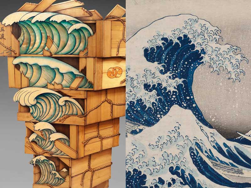 Emojis, Lichtenstein and Legos — Hokusai's iconic 'Great Wave' lives on at  the MFA
