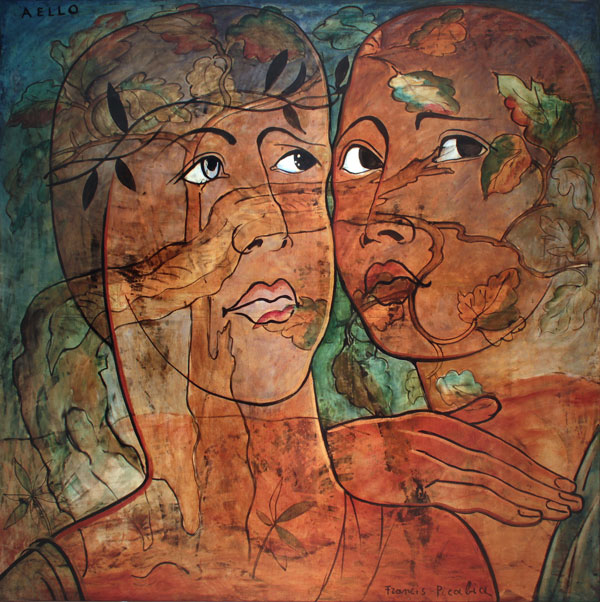 Francis Picabia. Aello. 1930. Oil on canvas, 66 9/16 × 66 9/16 (169 × 169 cm).  Private collection. © 2016 Artist Rights Society (ARS), New York/ADAGP, Paris