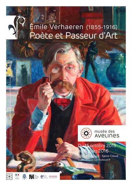 affiche exposition Emile Verhaeren Musée des Avelines Saint-Cloud