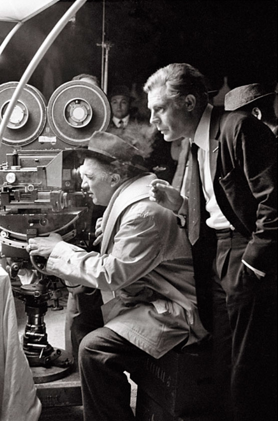 Federico Fellini et Marcello Mastroianni  Rome, 7 juin 1962 © Claude Azoulay 